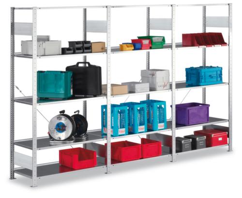 META Rayonnage sans boulons extensible charge max. par tablette 80 kg