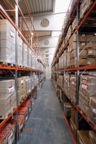 META Rayonnage à palettes MULTIPAL pour 4 palettes, largeur 1825 mm, 4 niveaux de stockage