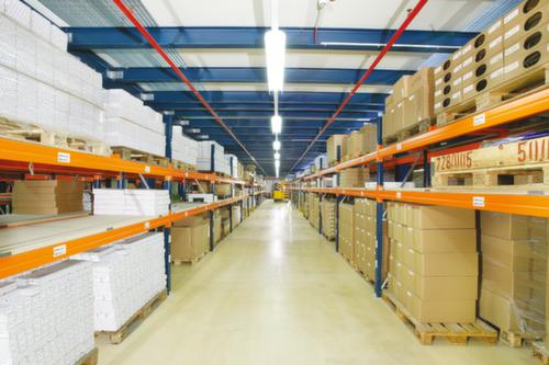 META Rayonnage à palettes MULTIPAL pour 4 palettes, largeur 1825 mm, 4 niveaux de stockage