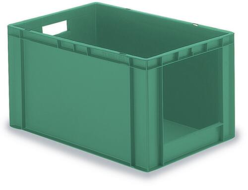 Bac gerbable norme Europe avec face avant ouverte + parois et fond plein