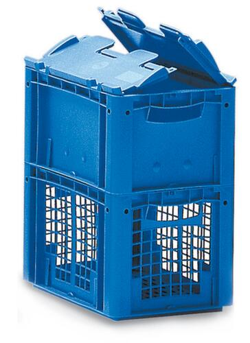 BITO Bac gerbable norme Europe avec couvercle rabattable