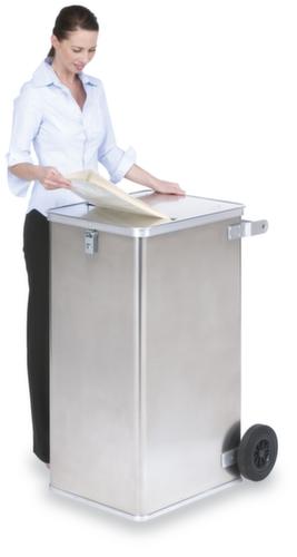 Gmöhling Bac de collecte de dossiers aluminium G®-DOCU avec fente d'introduction anti-retour