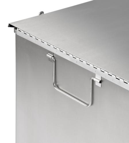 Poubelle à pédale industrielle avec poignée