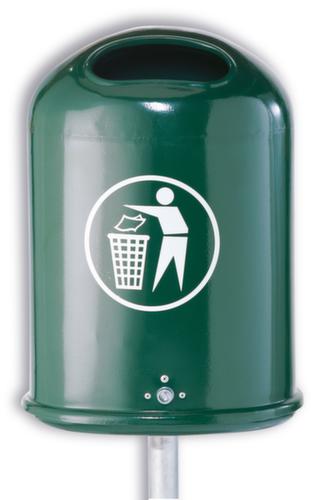 Poubelle ovale pour l'extérieur