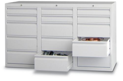 PAVOY Armoire à tiroirs Basis gris clair avec max. 34 tiroirs