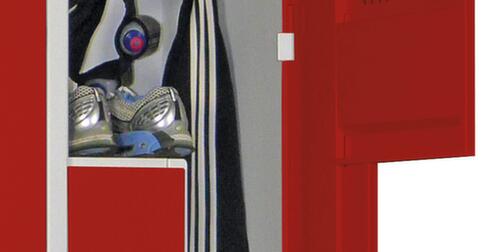 PAVOY Armoire vestiaire Z Basis gris clair avec 2 compartiments