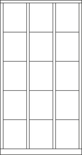 PAVOY Armoire multicases Basis gris clair avec max. 8 casiers