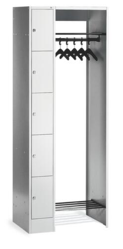 C+P Vestiaire à casiers Classic gris clair avec 20 casiers