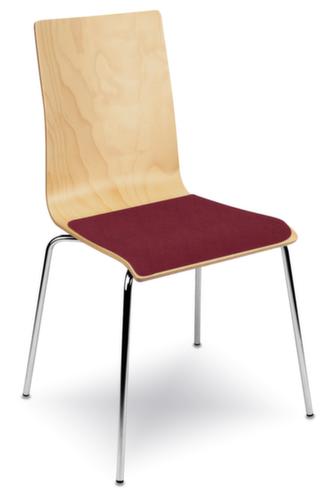 Nowy Styl Chaise coque en bois avec piètement 4 pieds