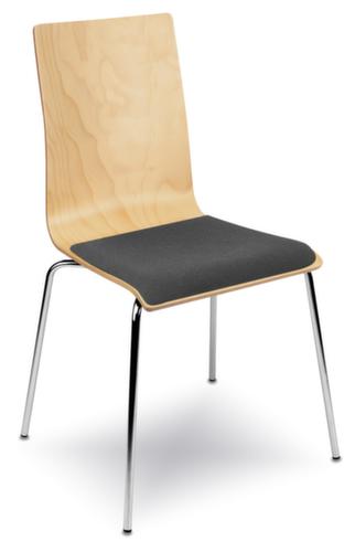 Nowy Styl Chaise coque en bois avec piètement 4 pieds