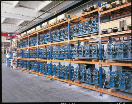 META Rayonnage à palettes MULTIPAL pour 10 palettes, largeur 2700 mm, 5 niveaux de stockage