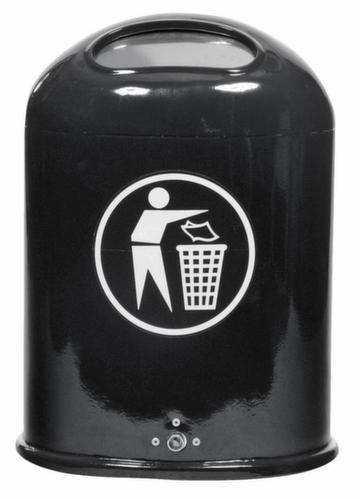 Poubelle ovale pour l'extérieur