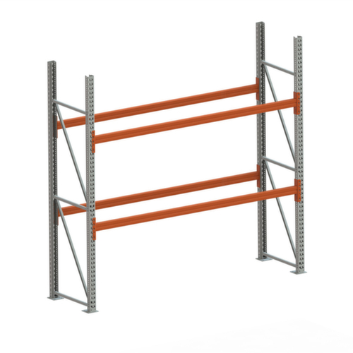 META Rayonnage à palettes MULTIPAL pour 6 palettes, largeur 2870 mm, 3 niveaux de stockage