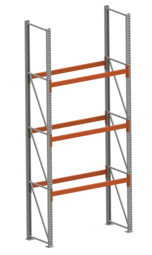 META Rayonnage à palettes MULTIPAL pour 4 palettes, largeur 1825 mm, 4 niveaux de stockage