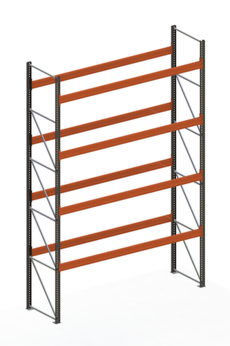 META Rayonnage à palettes MULTIPAL pour 20 palettes, largeur 3770 mm, 5 niveaux de stockage