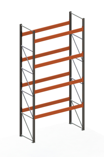 META Rayonnage à palettes MULTIPAL pour 15 palettes, largeur 2870 mm, 5 niveaux de stockage