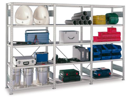 META Rayonnage de stockage, hauteur x largeur x profondeur 2000 x 3068 x 436 mm, 5 tablettes