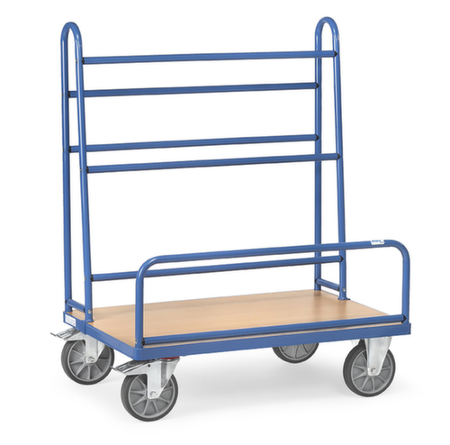 Chariot porte-panneaux avec cadre d'appui pour utilisation unilatérale