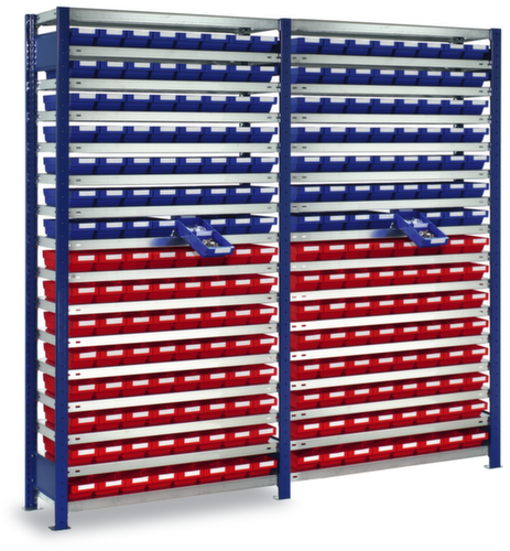 Kappes Rayonnage sans boulons élément de départ avec bacs compartimentables particulièrement plats