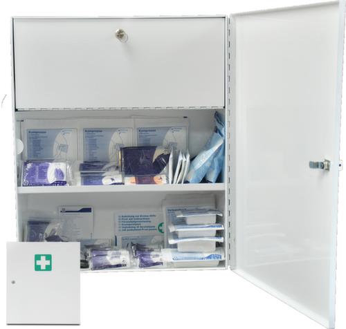 actiomedic Armoire de premiers secours en acier, selon DIN 13169
