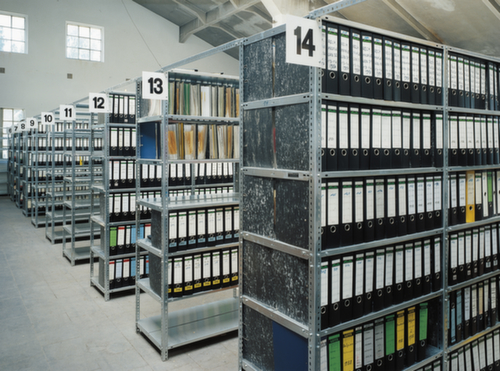 hofe Rayonnage à boulonner pour classeurs élément de départ avec plateau de recouvrement