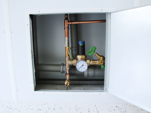 Säbu Conteneurs de toilettes FLADAFI® pour dames et messieurs, hauteur x largeur x profondeur 2600 x 3050 x 2170 mm