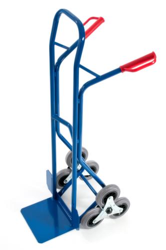 Rollcart Diable pour escaliers 3 étoiles, force 150 kg, largeur de pelle 300 mm, bandage TPE