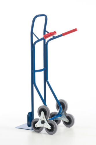 Rollcart Diable pour escaliers 3 étoiles, force 150 kg, largeur de pelle 300 mm, bandage TPE