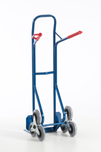 Rollcart Diable pour escaliers 3 étoiles, force 150 kg, largeur de pelle 300 mm, bandage TPE