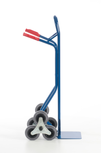 Rollcart Diable pour escaliers 3 étoiles, force 150 kg, largeur de pelle 300 mm, bandage TPE