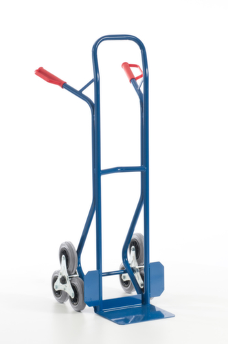 Rollcart Diable pour escaliers 3 étoiles, force 150 kg, largeur de pelle 300 mm, bandage TPE