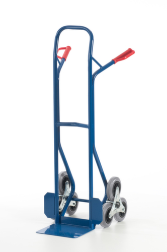 Rollcart Diable pour escaliers 3 étoiles, force 150 kg, largeur de pelle 300 mm, bandage TPE