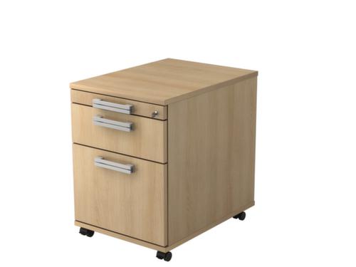 Conteneur à roulettes Up and Down avec tiroir HR, 1 tiroir(s), chêne/chêne