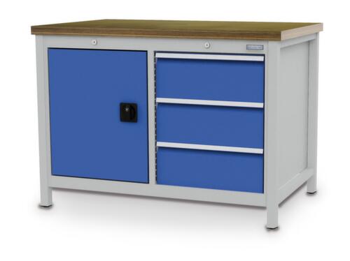 Bedrunka + Hirth Établi avec piètement en plusieurs coloris et différents panneaux