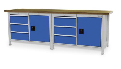 Bedrunka + Hirth Établi avec piètement en plusieurs coloris et différents panneaux