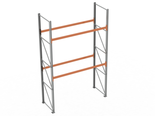 META Rayonnage à palettes MULTIPAL pour 9 palettes, largeur 2870 mm, 3 niveaux de stockage