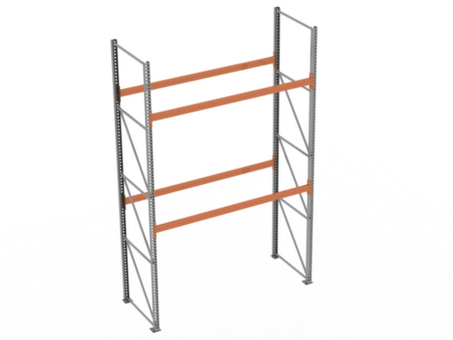 META Rayonnage à palettes MULTIPAL pour 9 palettes, largeur 2870 mm, 3 niveaux de stockage