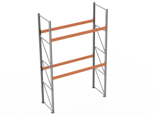 META Rayonnage à palettes MULTIPAL pour 9 palettes, largeur 2870 mm, 3 niveaux de stockage
