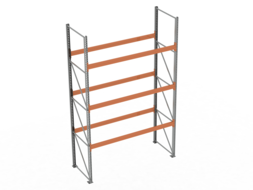 META Rayonnage à palettes MULTIPAL pour 12 palettes, largeur 2870 mm, 4 niveaux de stockage