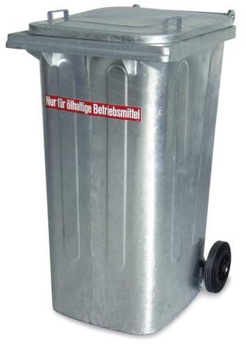 Bac à déchets en tôle d'acier pour étanche à l'huile et coupe-feu