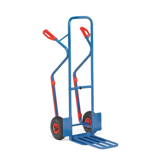 fetra diable pour caisses avec boîte pliable, force 300 kg, air bandage