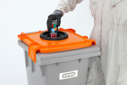 Cemo Récipient de collecte des bombes aérosols, capacité 120 l