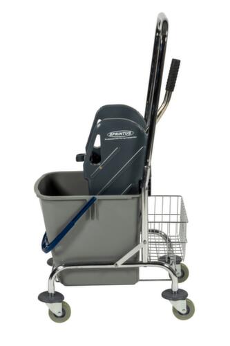 Chariot de lavage humide avec presse à balais, 1x27 l seau en bleu