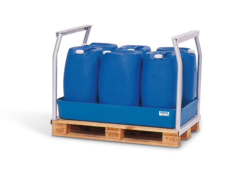 bac de rétention classic-line pour caisse grillagée