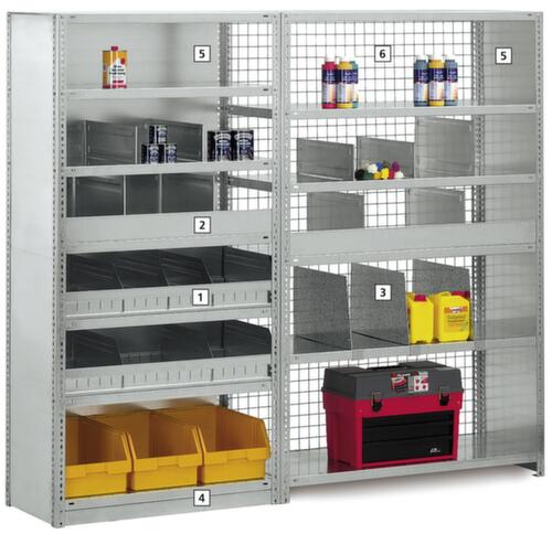 hofe rayonnage à boulonner extensible charge max. par tablette 350 kg