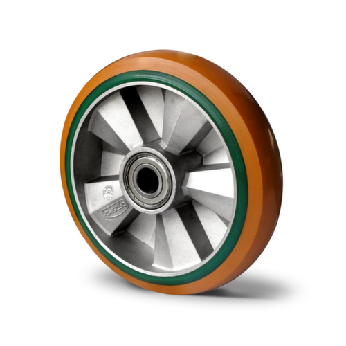 Cascoo Roue encastrable, force 500 kg, polyuréthane bandage