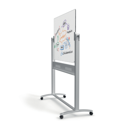 nobo Tableau blanc mobile, hauteur x largeur 1360 x 1800 mm