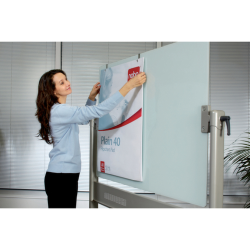 nobo Tableau blanc mobile, hauteur x largeur 1360 x 1800 mm