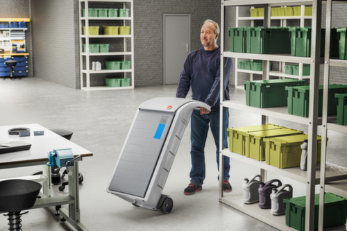 Hailo Collecteur de recyclage, 120 l, couvercle gris