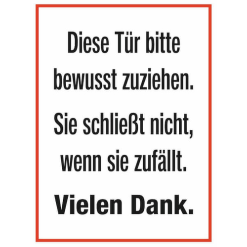 Plaque de porte SafetyMarking® « Fermer la porte »